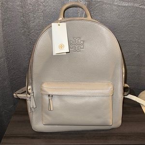Tory Burch Thea Pebbled Leather Backpack